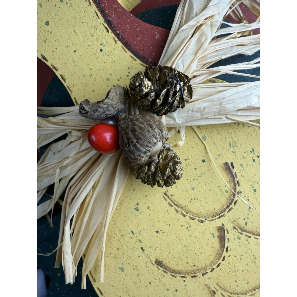 Thanksgiving Wooden Turkey Table decoration- Shelf Sitter - Centerpiece 6” Tall